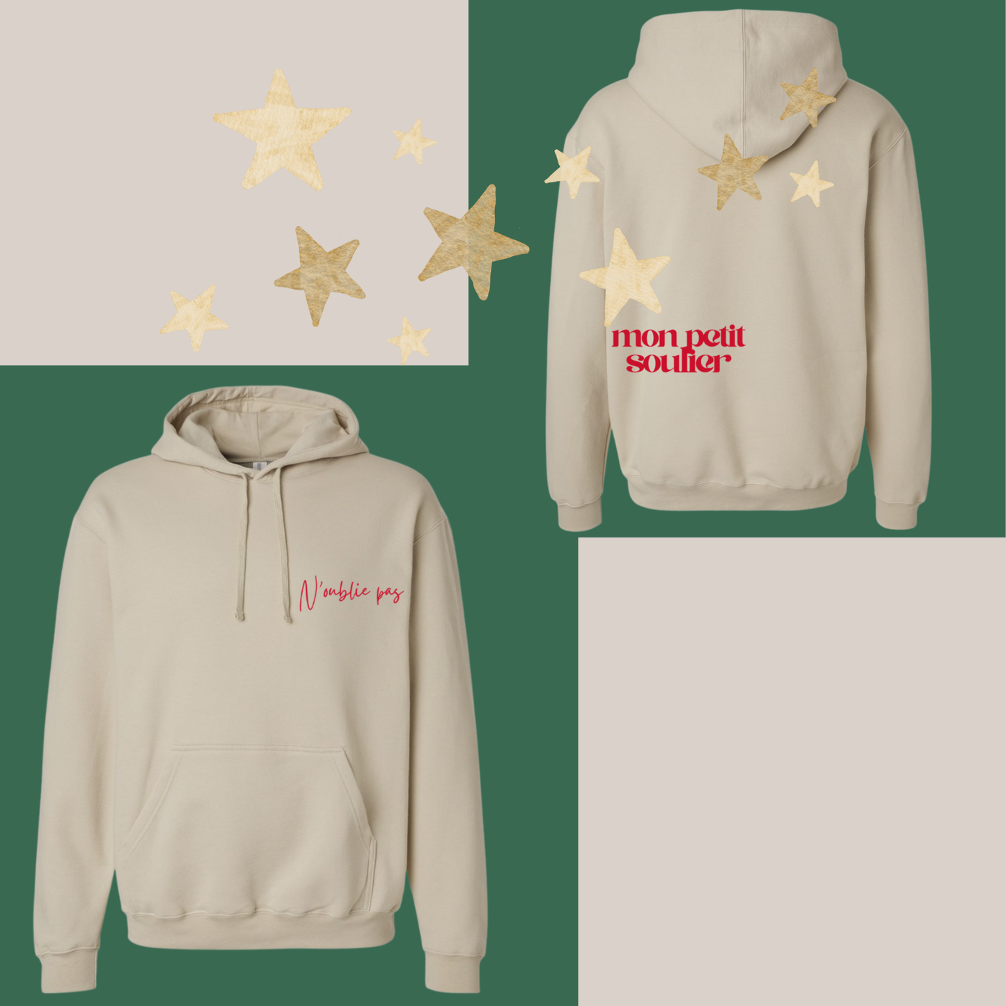 ATC2500 - Molleton beige – N’oublie pas mon petit soulier