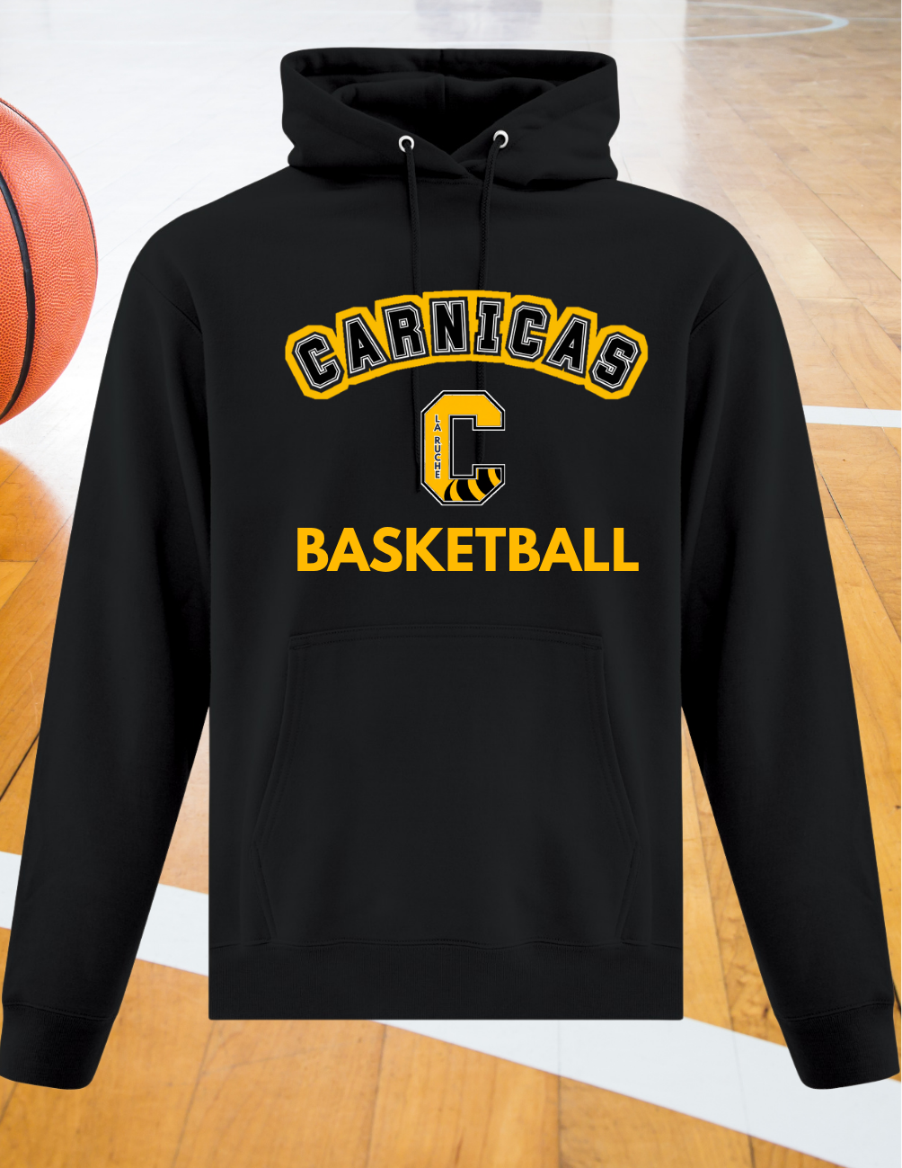 2500CB - Carnicas Basketball - Hoodie noir Carnicas