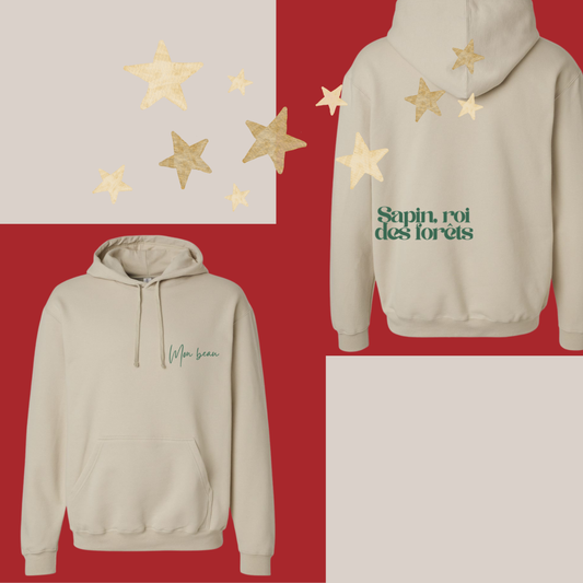 ATC2500 - Molleton beige – Mon beau sapin, roi des forêts