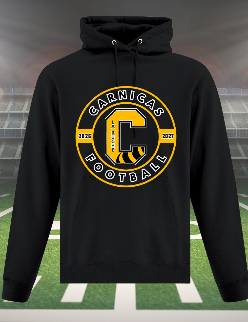 2500CFr - Carnicas Football - Hoodie noir Carnicas