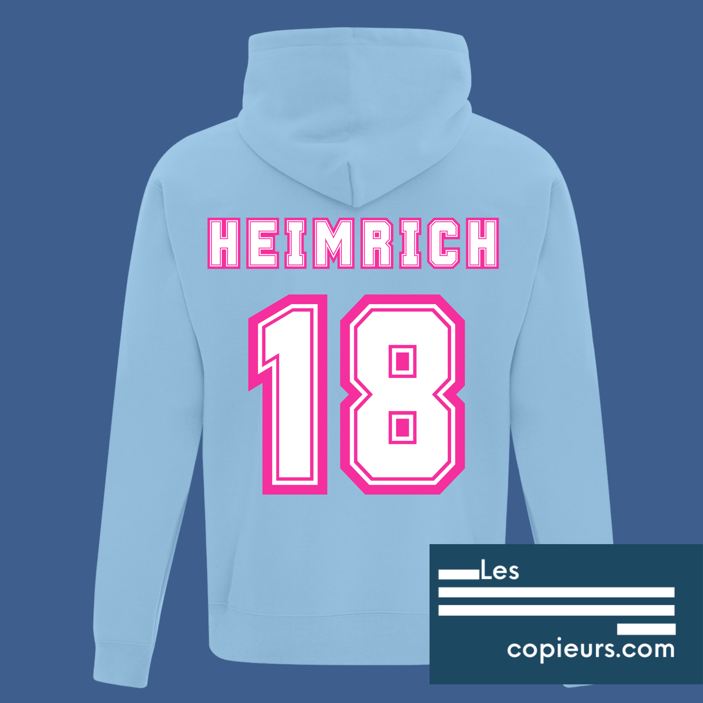 2500 - RouteRunners Flagfoot  - Hoodie bleu pâle
