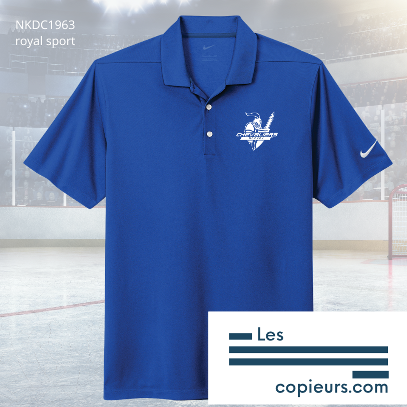 ESB-CH - Polo royal sport Nike Dri-FIT (enseignants et parents seulement)