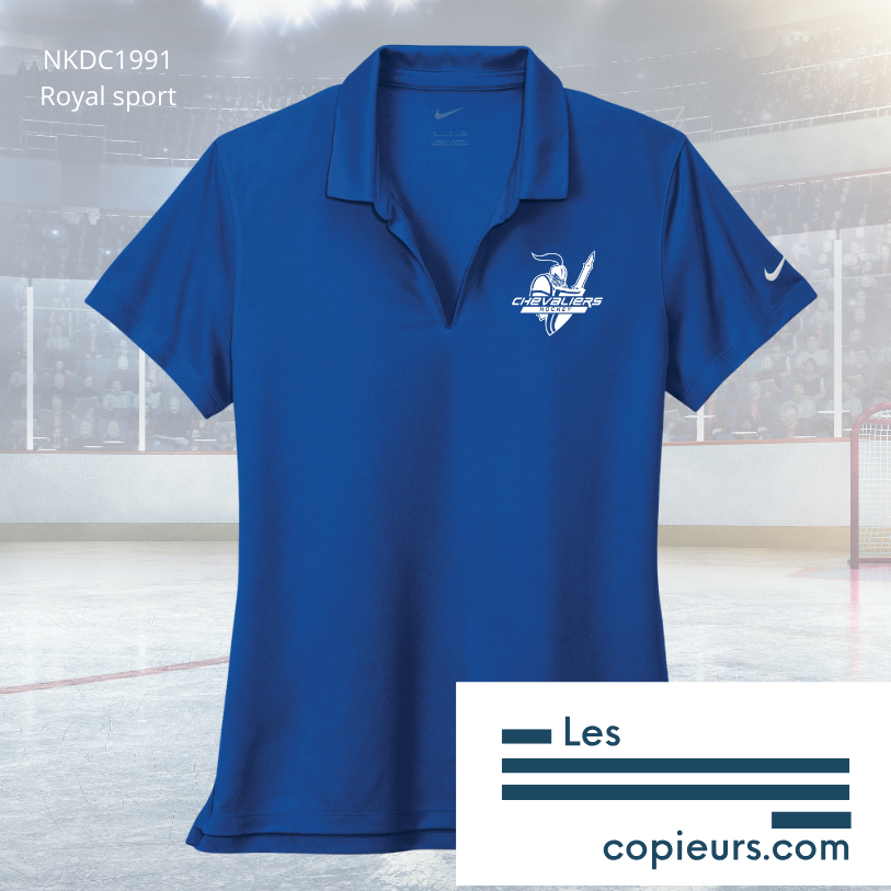 ESB-CH - Polo royal sport Nike Dri-FIT (enseignants et parents seulement)