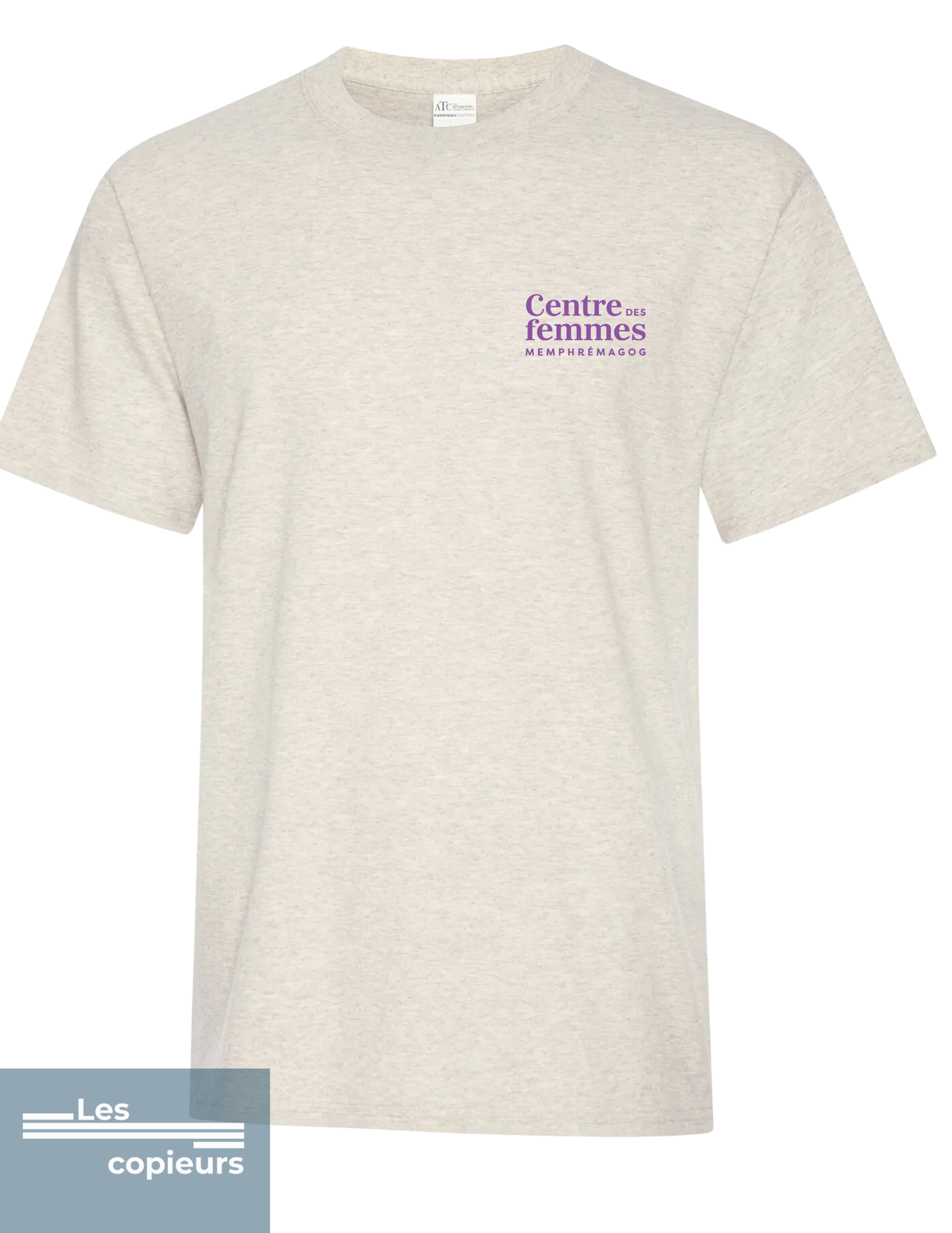 ATC1000 - T-shirt beige chiné – Centre des femmes Memphrémagog