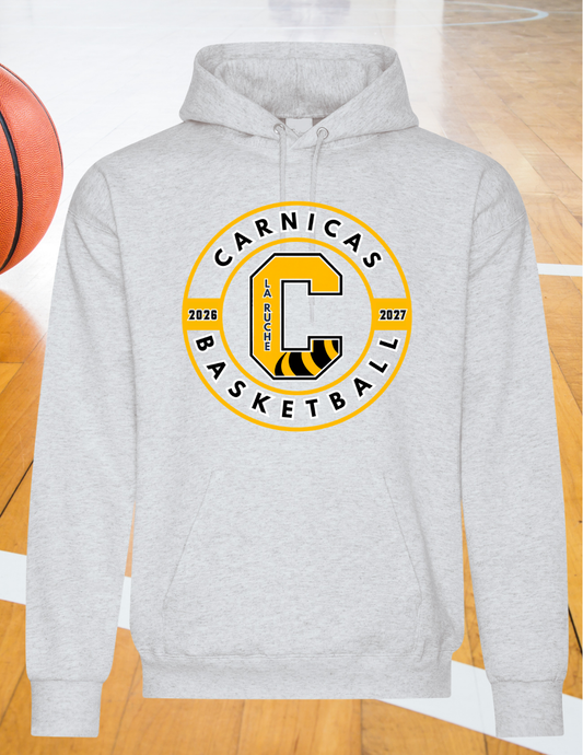 2500CBr - Carnicas Basketball - Hoodie beige Carnicas logo rond