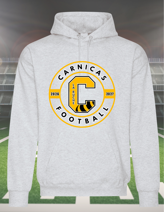 2500CFr - Carnicas Football - Hoodie beige Carnicas logo rond