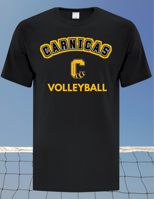 1000CV- Carnicas - T-shirt en coton noir Carnicas Volleyball