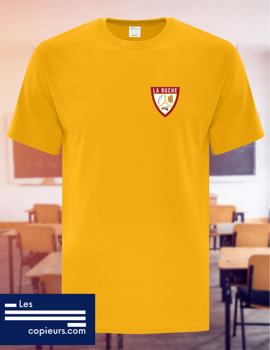 1000- La Ruche - T-shirt jaune à manches-courtes