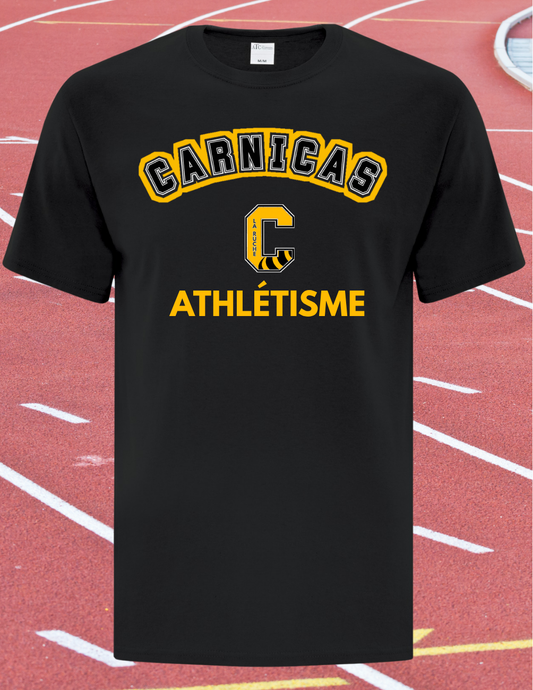 1000CA- Carnicas - T-shirt en coton noir Carnicas Athlétisme