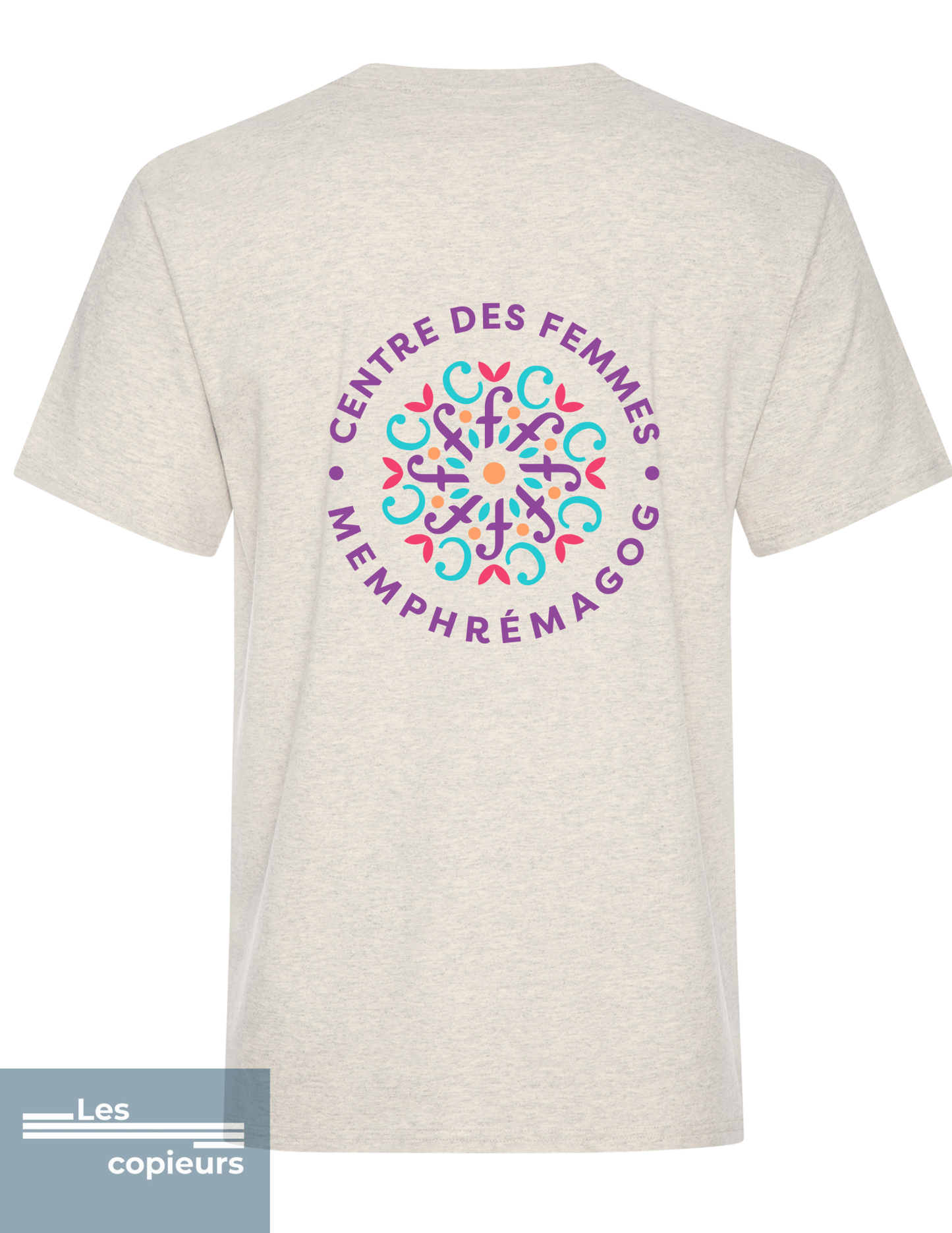 ATC1000 - T-shirt beige chiné – Centre des femmes Memphrémagog