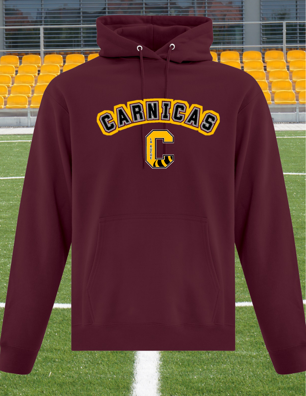 2500C - Carnicas - Hoodie Bourgogne