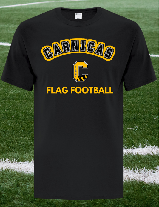 1000CFF- Carnicas - T-shirt en coton noir Carnicas Flag Football
