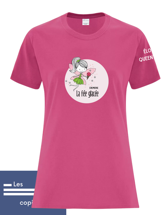 🧁 T-shirt Fée Glacée – Douceur rose givrée