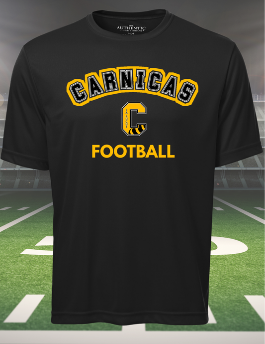 350CF- Carnicas - T-shirt en tissu technique noir Carnicas Football