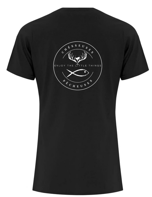 Les chésseuses pêcheuses -T-shirt noir