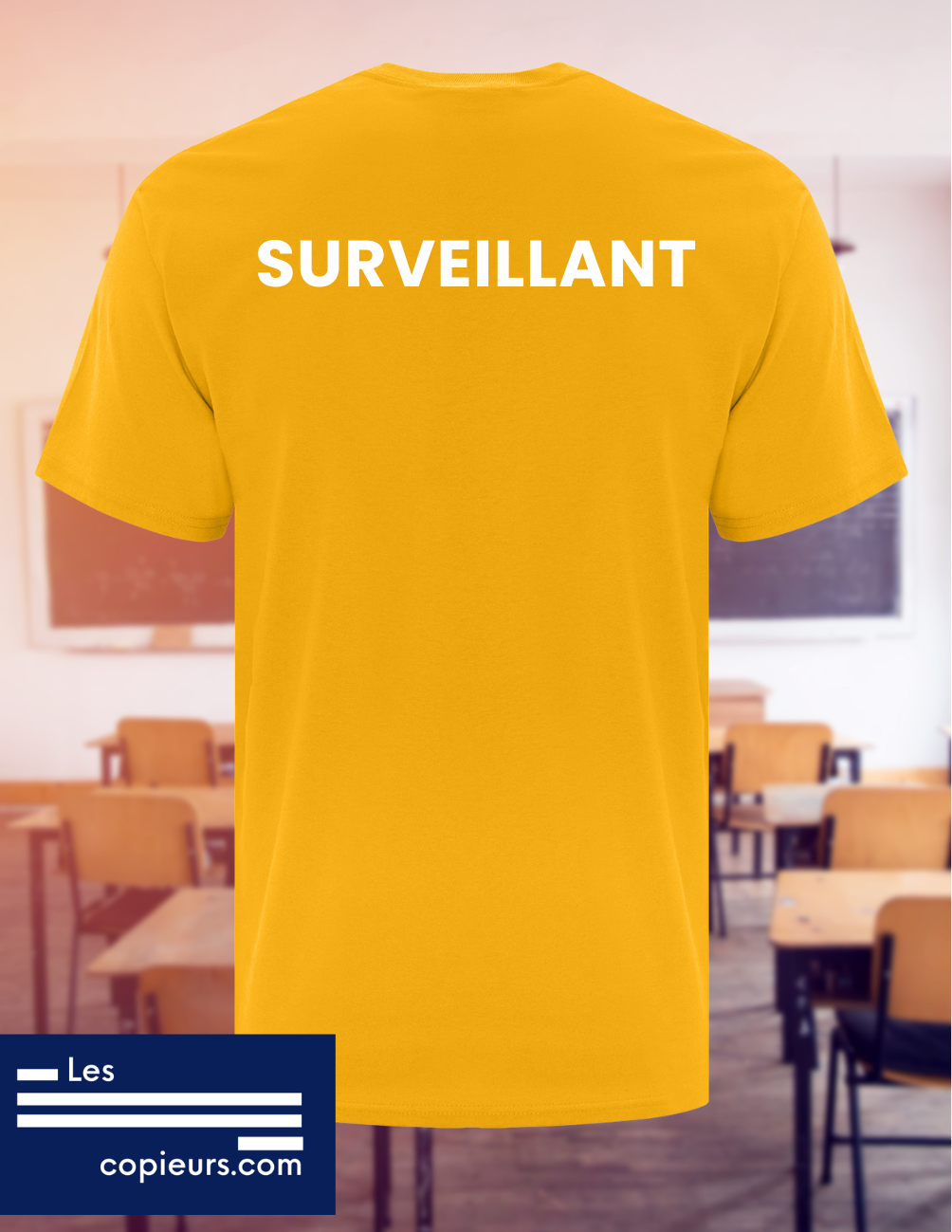 1000- La Ruche - T-shirt jaune à manches-courtes