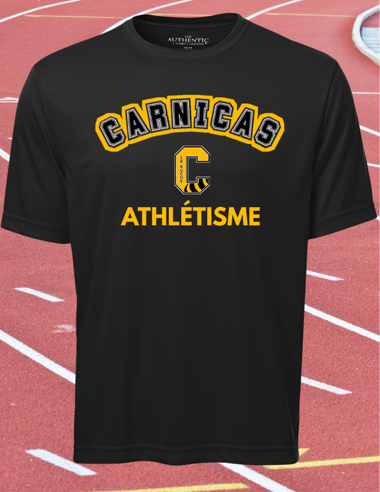 350CA- Carnicas - T-shirt en tissu technique noir Carnicas Athlétisme