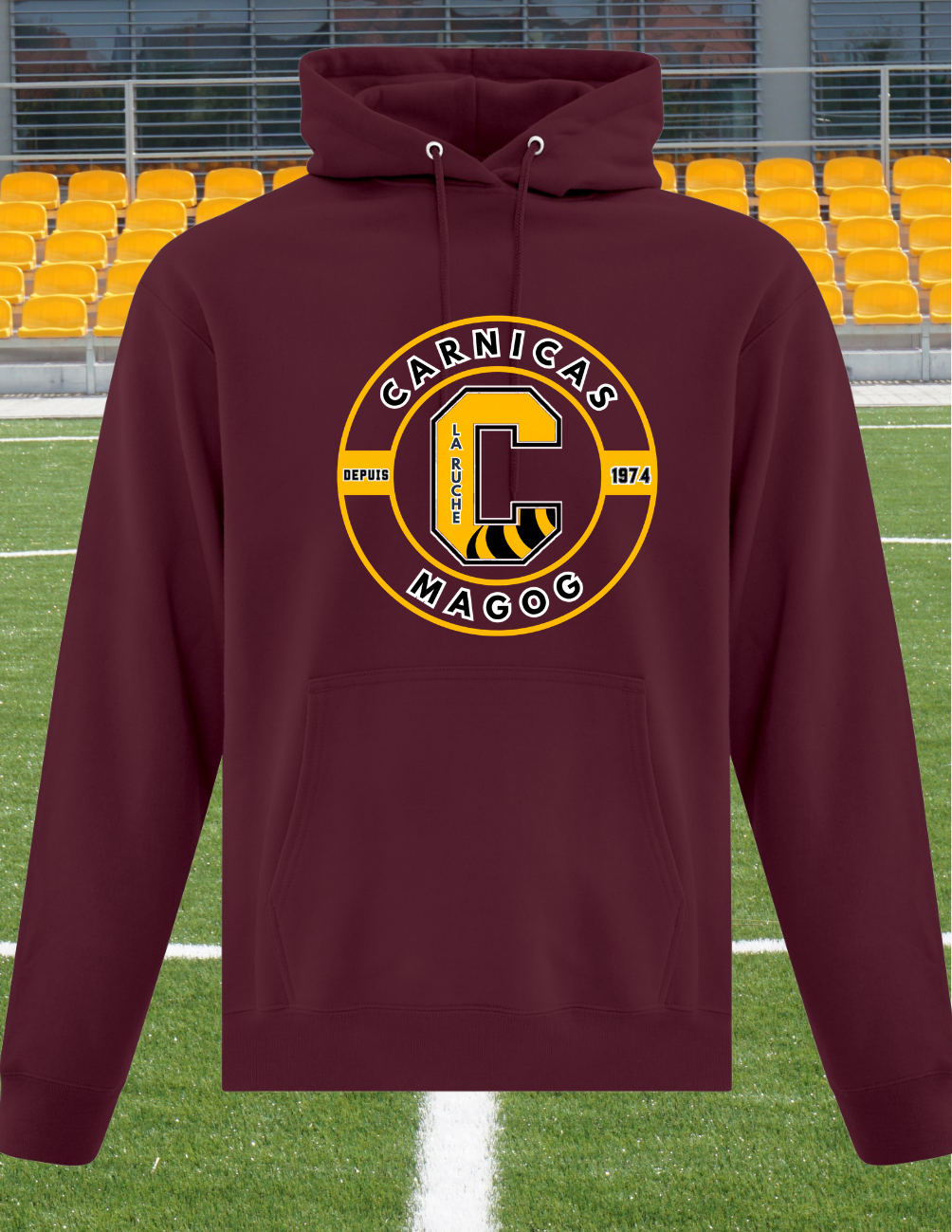 2500Cr - Carnicas - Hoodie Bourgogne
