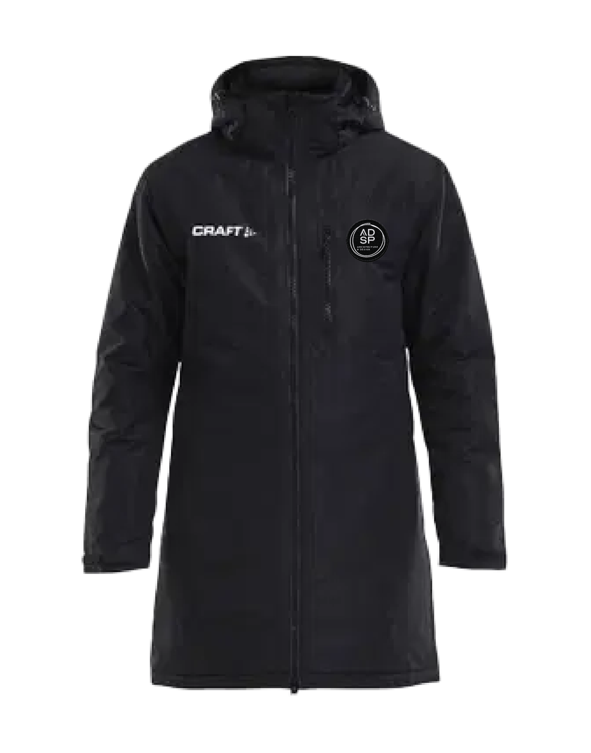 1905982 - Craft - Parka noir - ADSP - Parka mi-cuisse