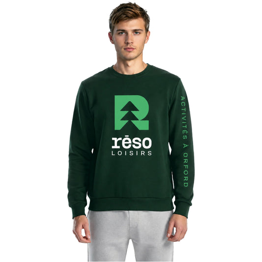 Jer01- Réso - Crewneck vert forêt en molleton