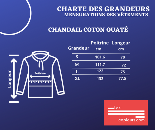 DJ01- École de danse Janann - Spécial impression blanc - Coton ouaté noir à capuchon avec fermeture éclaire