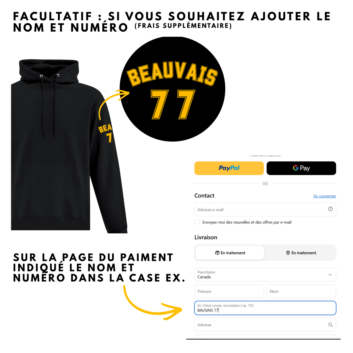 2500CFF - Carnicas Flag Football - Hoodie Bourgogne Carnicas