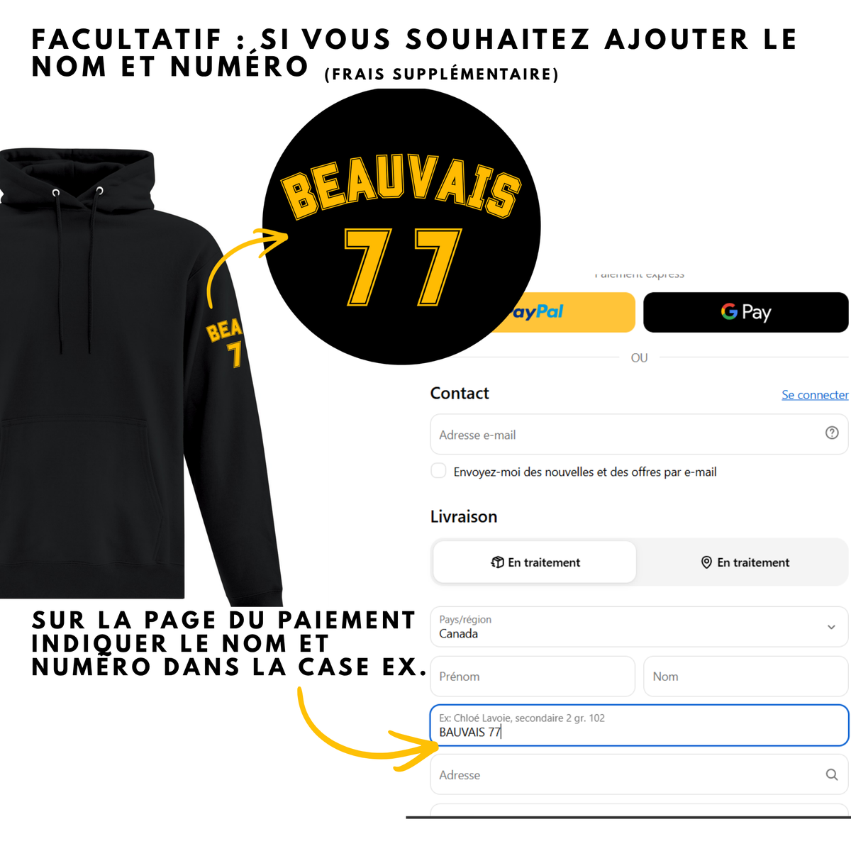 2500CFS - Carnicas Football - Hoodie noir édition spéciale