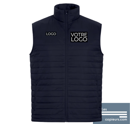 CH7691 - Modèle pour boutique en ligne - Veste marine sans manche