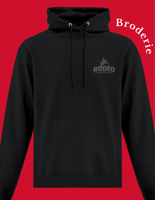 ATC2500-Rodéo - Hoodie noir avec broderie