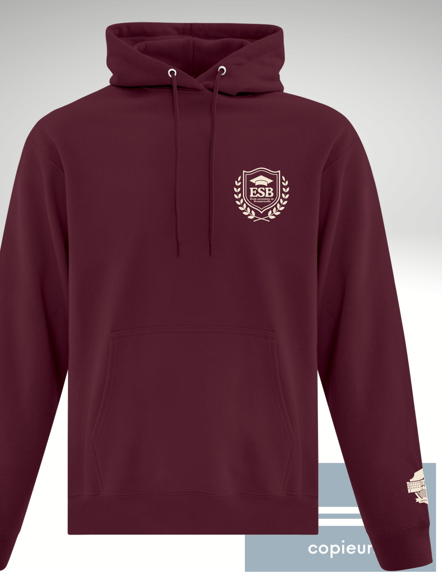 H2500MO-ESBF - Chandails en molleton marron des Finissants de l'École secondaire de Bromptonville 2021-2026