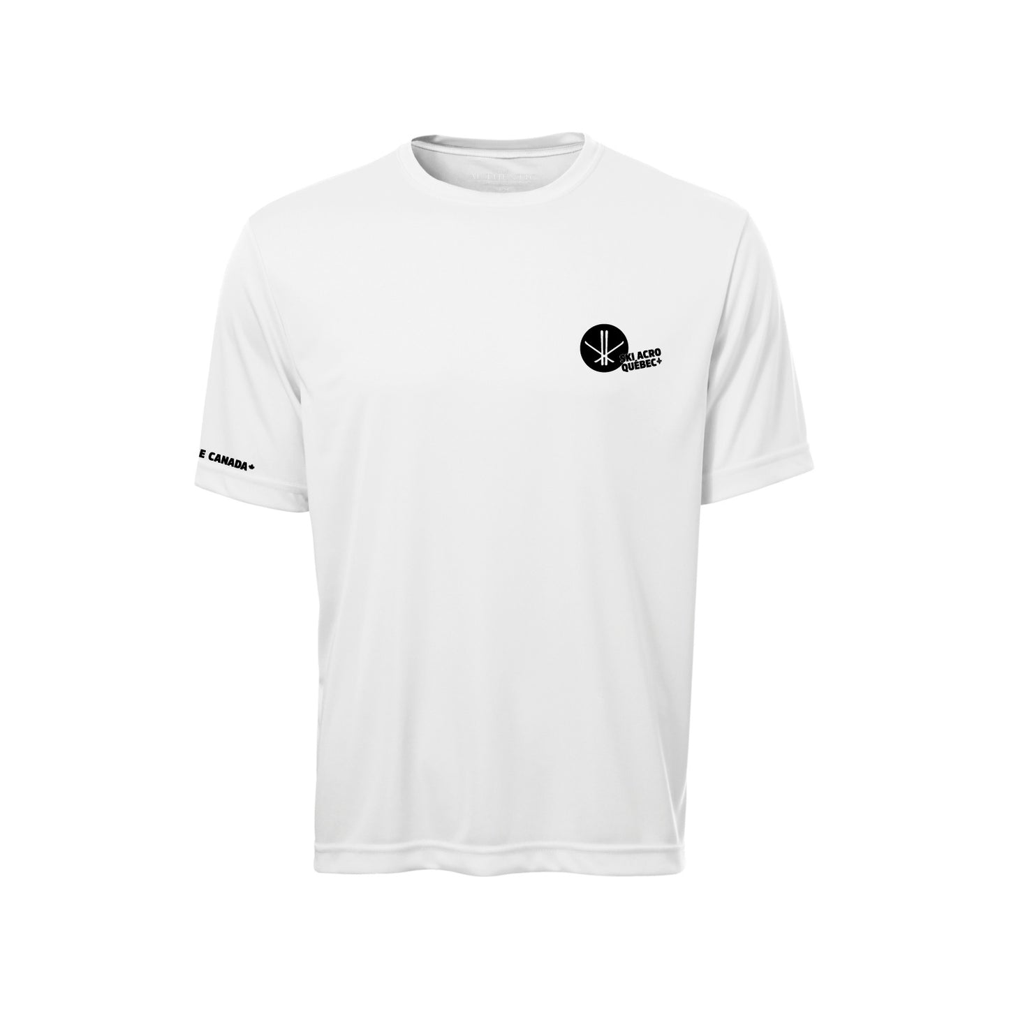 350MC-Ski acrobatique - T-shirt sport blanc à manches-courtes en tissu technique